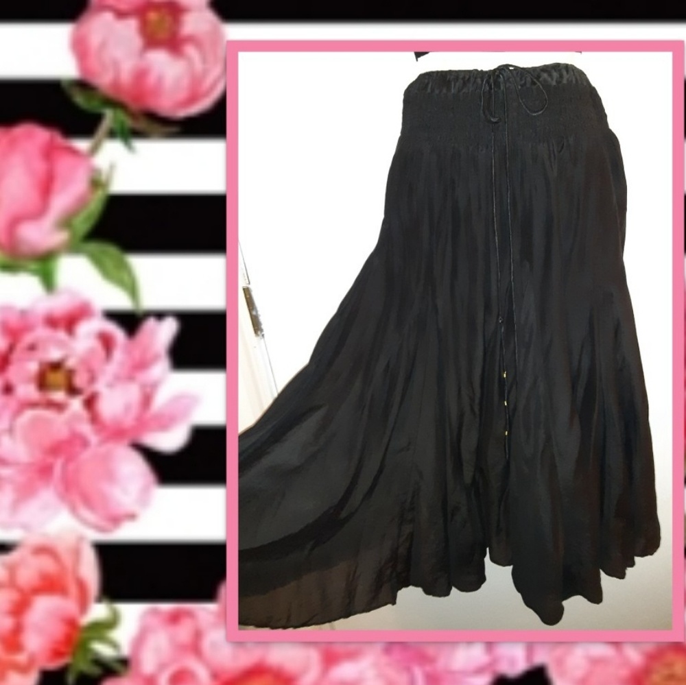 Flared Black Skirt Lg/XL